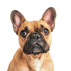 French bulldog isolated on transparent background, cut out, png