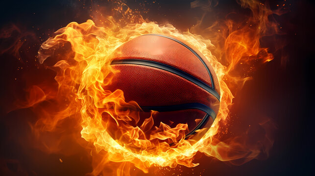 Basketball in the background, perfect for sports banners and graphics