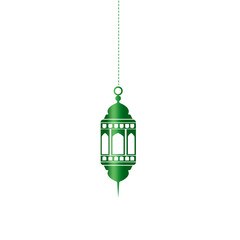 simple green ramadhan latern vector illustration