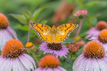 Obraz premium butterfly on flower