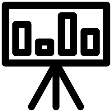 recommend clip art: presentation vector outline icon