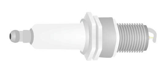 Sparking plug isolated. vector illustration