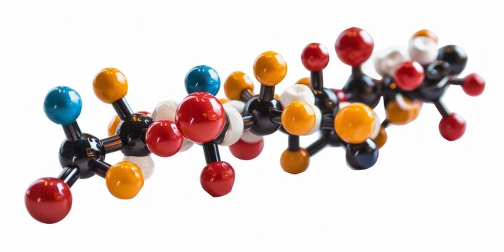 Detailed View Of The Molecular Structure And Composition Of A Gasoline Molecule
