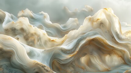 Ethereal tendrils of marble stretching across a surreal dreamscape. - obrazy, fototapety, plakaty
