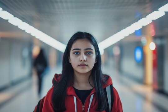 Distressed College Student From India Seeks Comfort In Corridor