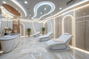 Luxurious Dermatology Clinic With Expert Staff Providing Vip Beauty Treatments And Relaxation