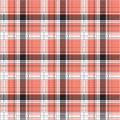 Checkered plaid with dashed lines pattern