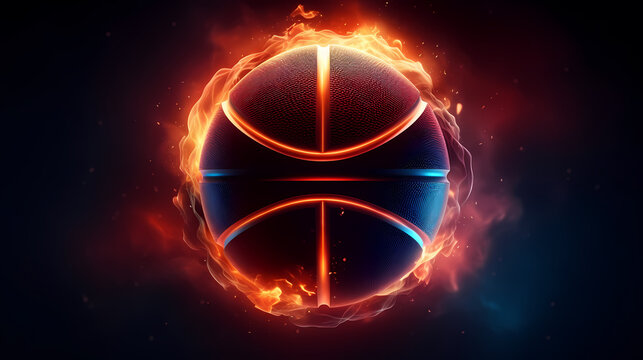 Basketball sport, basketball background close-up detail