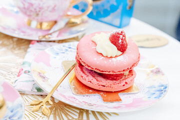 cupcake with pink frosting