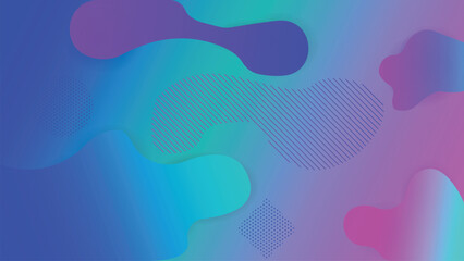 Colorful minimalist background with composition of fluid shapes in neon trendy pastel color. Abstract background, wallpaper 3d illustration