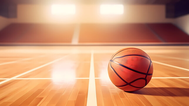 Basketball sport, basketball background close-up detail