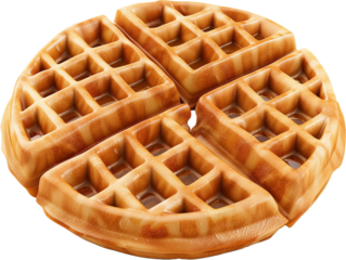 Breakfast Bliss: A Deliciously Crisp Waffle