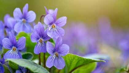 violet fragrant in natural habitat in full bloom at close range elegant intimate romantic delicate blue violet flowers viola odorata l