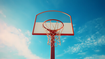 Naklejka premium Basketball sport, basketball background close-up detail