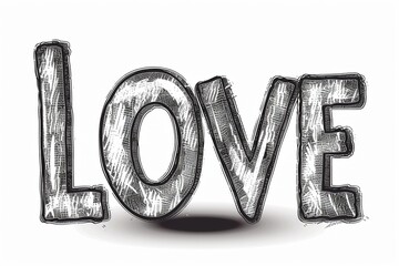 Elevate your decor with this charming "love" sign, featuring a playful cartoon style that adds a touch of whimsical appeal to any room