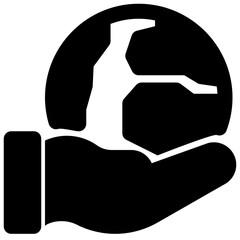 save earth vector glyph icon