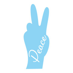 Peace Day Sticker Vector