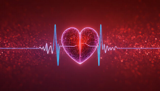 heart beat on ecg diagram