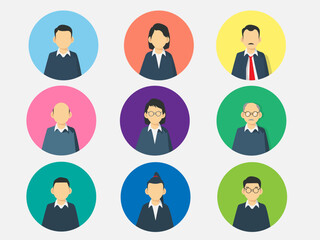 Teacher character vector close up