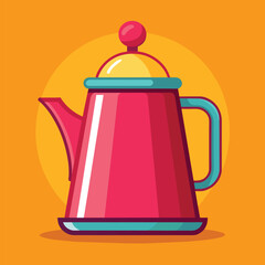 Kettle cute object vector EPS