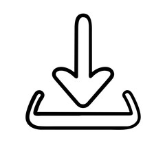 Download arow, download icon, download button, downloading, download vector.