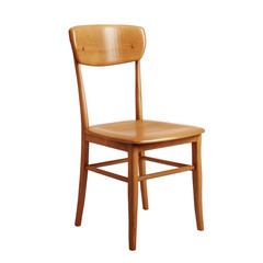 wooden chair isolated on a white background with clipping path.