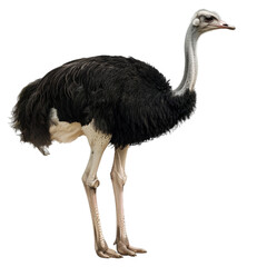 ostrich isolated on a white background with clipping path.