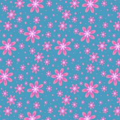 delicate floral texture on a blue background