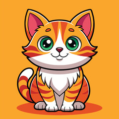 Kitten cute pet vector EPS