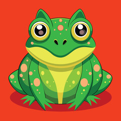 Pacman Frog cute pet vector EPS