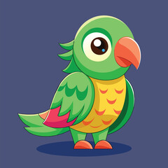 Parrot cute pet vector EPS