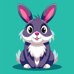 Rabbit cute pet vector EPS