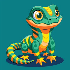 Reptile cute pet vector EPS