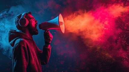 Greeting Card and Banner Design for National Be Heard Day Background