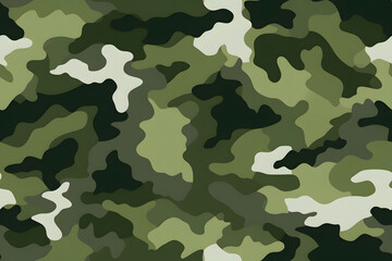 Fototapeta premium Camouflage seamless pattern, military fabric background texture
