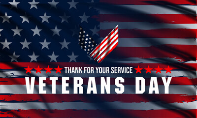 Happy Veterans Day United States of America background vector illustration , Honoring all who served