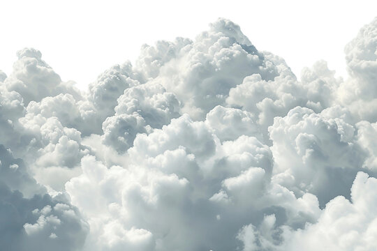 Surreal Cloudscape Isolated on Transparent Background