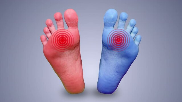 Feet pain and numbness medical background