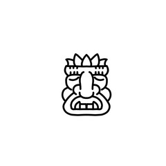 Fototapeta na wymiar Polynesian Tiki Idols Icon