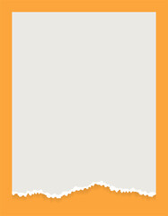 Obraz premium White torn paper rip pieces of sheet edge, note scrap or notebook pages.