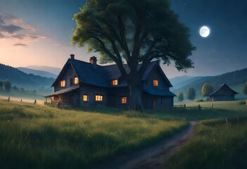 house in the mountains