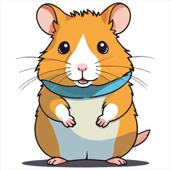 vector of cute hamster