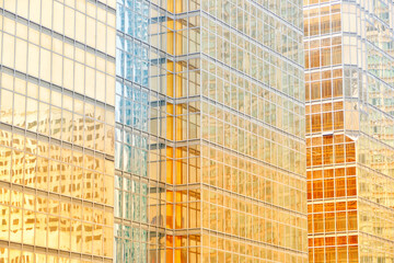 Full frame shot of skyscraper in Kowloon, Hong Kong © Schneestarre