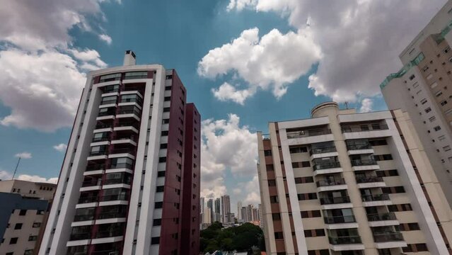 Timelapse from a High Viewpoint, of the buildings in Tatuape, S&atilde;o Paulo, Brazil.