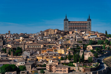Fototapeta na wymiar Toledo, Spain old town cityscape at the Alcazar.