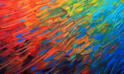 Hand draw painting abstract art background colors texture design illustration.