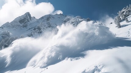 Majestic Mountain Avalanche - Powered by Adobe