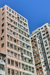 Fototapeta na wymiar Modern apartment buildings in, Hong Kong