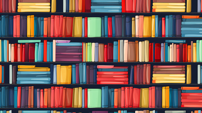 Books background, can be used to depict education, knowledge, learning or library themes