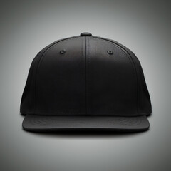 Black baseball hat mock up generated AI